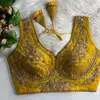 Tew Heavy Pure Soft Roman Silk Embroidery Work Blouse Collection Wholesale Online